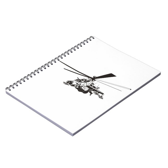 Caderno Espiral Helicóptero de desenho "Hind" (Left Side)