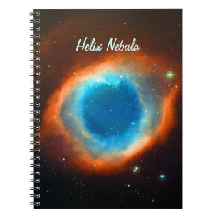 Caderno Espiral Helix Nebula, Galáxias e Estrelas