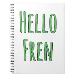 Caderno Espiral Hello Fren