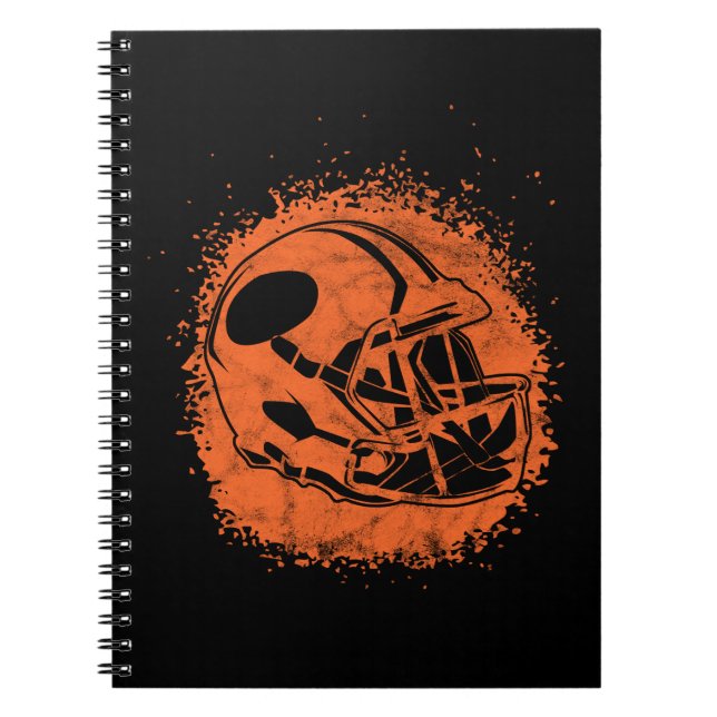 Caderno Espiral Helmet De Futebol Americano (Frente)