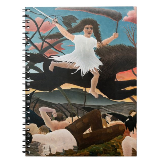 Caderno Espiral Henri Rousseau - A Guerra (Frente)