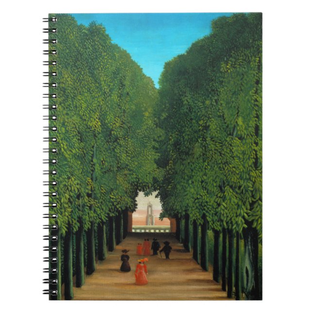 Caderno Espiral Henri Rousseau, Avenida no Parque na Nuvem Santo (Frente)
