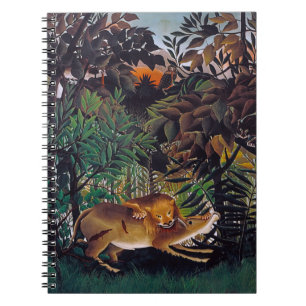 Caderno Espiral Henri Rousseau - O Leão Faminto