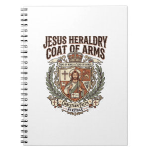 Caderno Espiral Heráldica de Jesus Brasão de Armas Jesus Heráldica