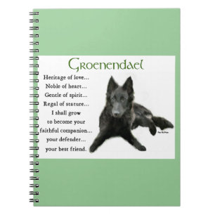 Caderno Espiral Herança do Amor Belga Sheepdog
