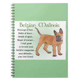 Caderno Espiral Herança do Amor, Malinois Belga