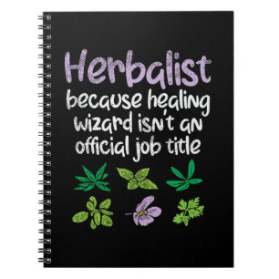 Caderno Espiral Herbalist Herbs Funny