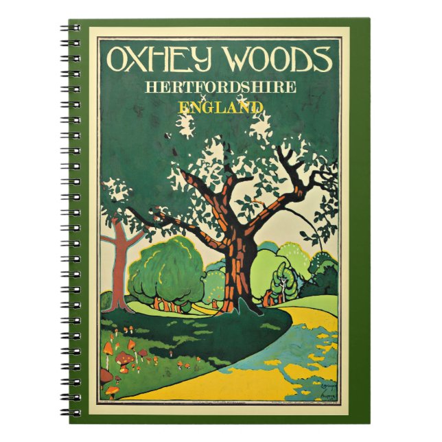 Caderno Espiral Hertfordshire, Oxley Woods, Inglaterra (Frente)