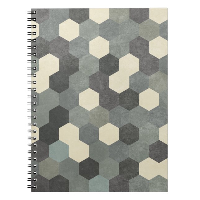 Caderno Espiral Hexagon Pattern (Frente)
