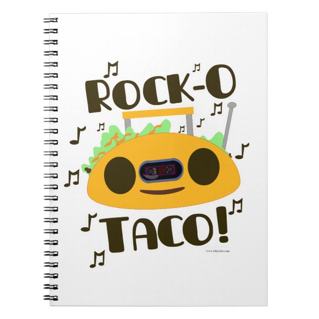 Caderno Espiral Hey Taco da Rocha-o (Frente)