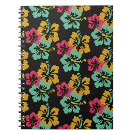 Caderno Espiral Hibiscus Pattern