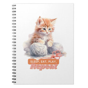 Caderno Espiral Hillarie Cat Cote para Amantes de os animais Anive