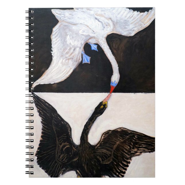 Caderno Espiral Hilma af Klint a cisne (Frente)