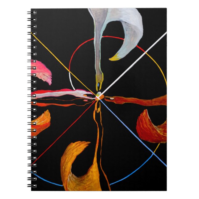Caderno Espiral Hilma af Klint - The Swan No 7 (Frente)
