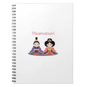 Caderno Espiral Hinamatsuri – Festival das Bonecas Japonesas