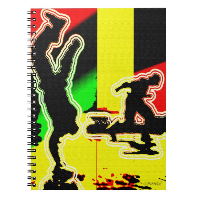 Caderno Espiral Hip Hop. (Frente)