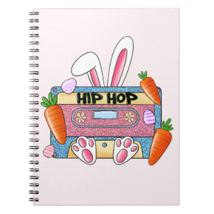 Caderno Espiral Hip Hop Cassette Tape Bunny