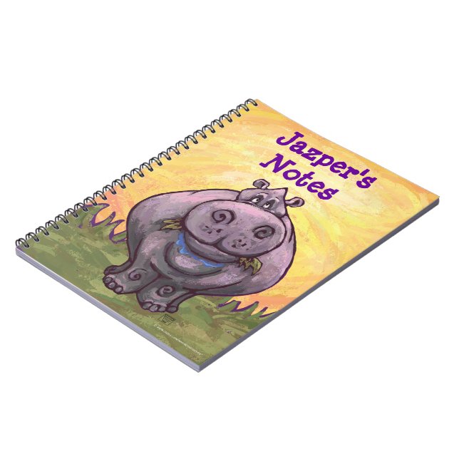 Caderno Espiral Hippopotamus Stationery (Left Side)