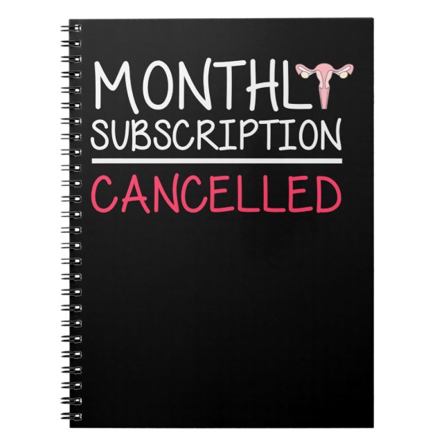 Caderno Espiral Histerectomia Engraçada Suportar Remoção do Útero (Frente)