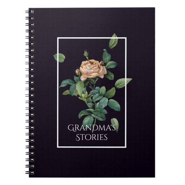 Caderno Espiral História familiar das histórias da vovó (Frente)