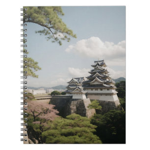 Caderno Espiral História Japonesa da Fortaleza Majestosa do Castel