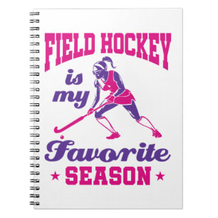 Caderno Espiral Hockey De Campo É Minha Época Favorita