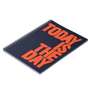 Caderno Espiral Hoje é o dia