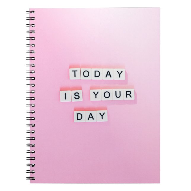 CADERNO ESPIRAL HOJE É O TEXTO DO SEU DIA (Frente)