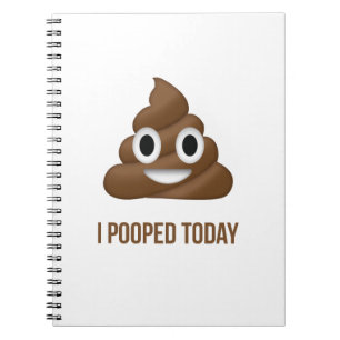 Caderno Espiral Hoje Eu Coloquei Engraçado Emoticon