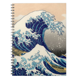 Caderno Espiral Hokusai "caderno da grande onda"