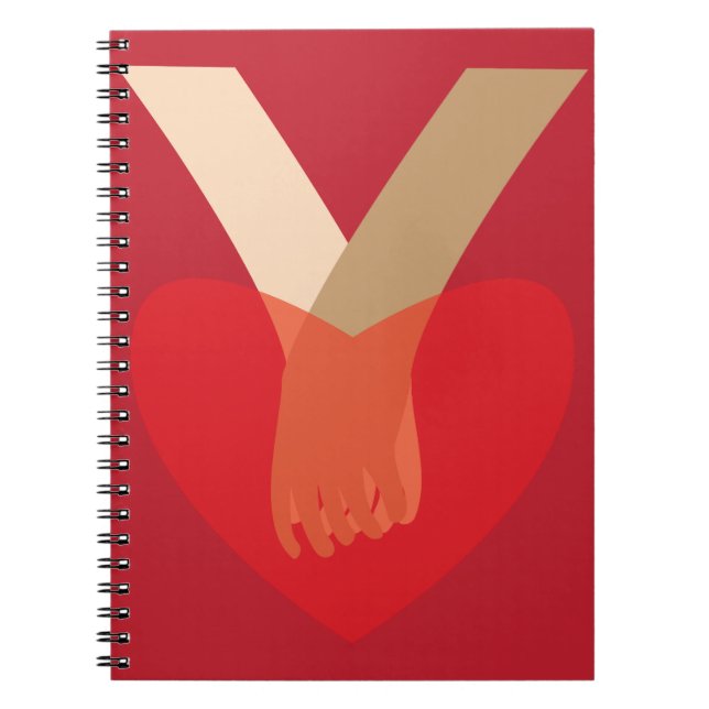 Caderno Espiral Holding Hands (Frente)