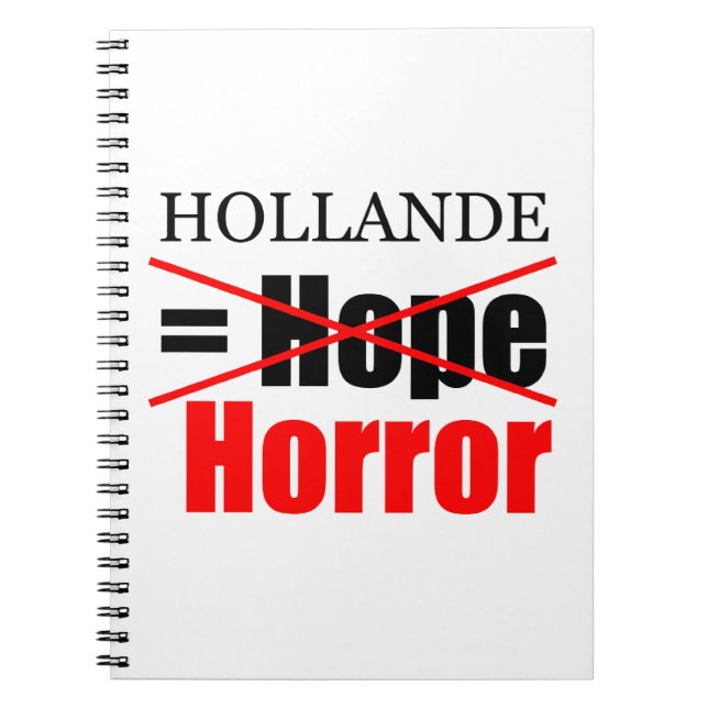 Caderno Espiral Hollande Not Hope = Horror - Notebook (Frente)