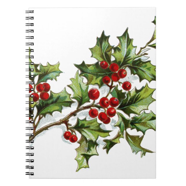 Caderno Espiral Holly Berries 001 (Frente)