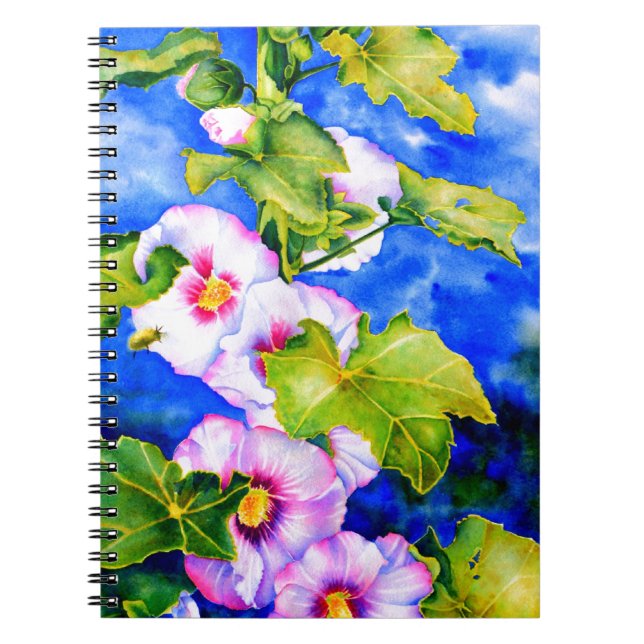 Caderno Espiral Hollyhocks (Frente)