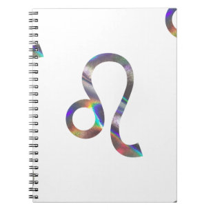 Caderno Espiral holograma Leo
