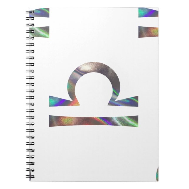 Caderno Espiral holograma Libra (Frente)