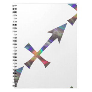 Caderno Espiral holograma Sagittarius
