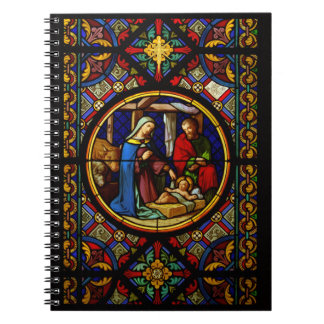 Caderno Espiral Holy Family "Stained Glass"