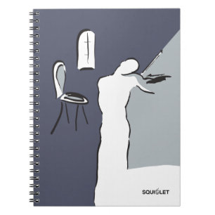 Caderno Espiral Homem Jogando Violino