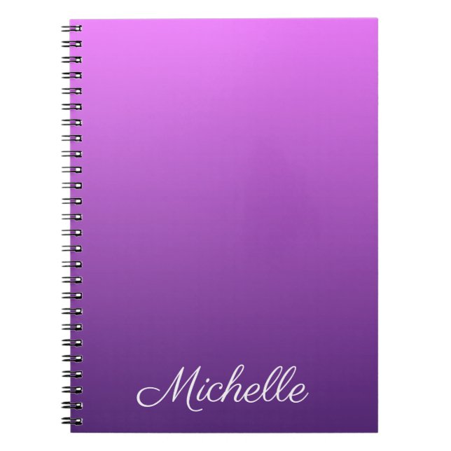 Caderno Espiral Homem roxo personalizado (Frente)