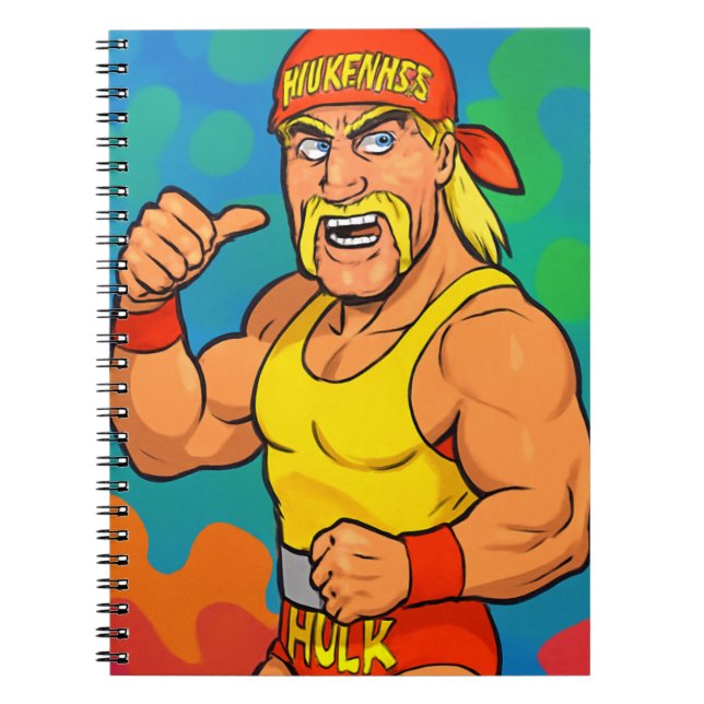 Caderno Espiral Homenagem ao Hulk Hogan (Frente)