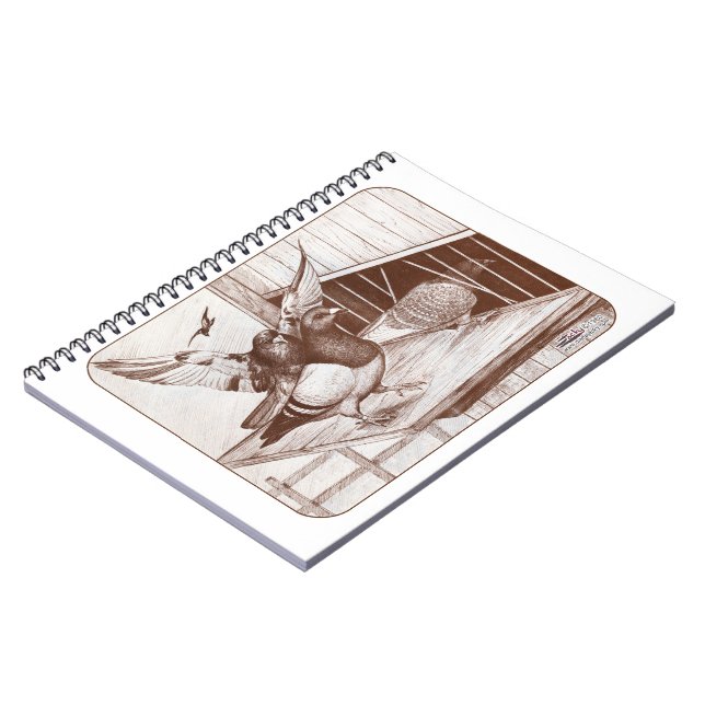 Caderno Espiral Homens em Chamada (Left Side)