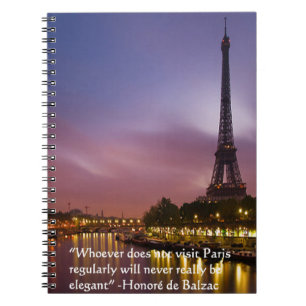 Caderno Espiral Hon de Balzac em Paris França