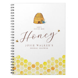 Caderno Espiral Honey Bee Chá de panela Guest book