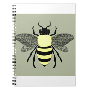 Caderno Espiral Honey Bee Design