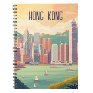 Caderno Espiral Hong Kong