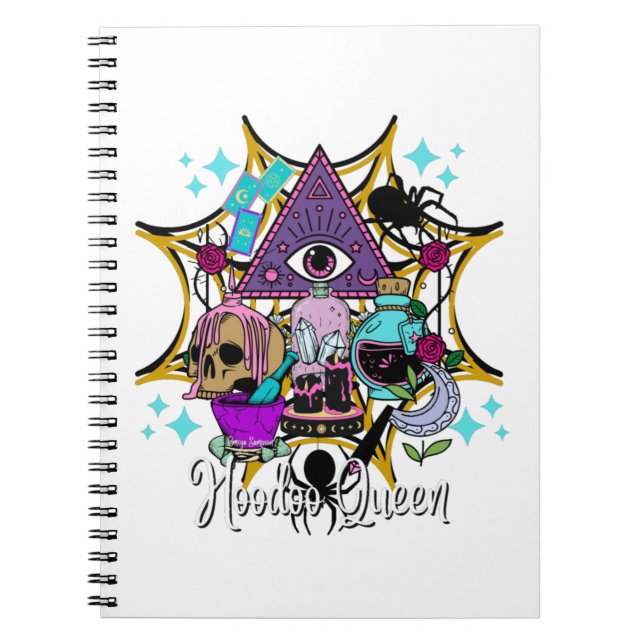 Caderno Espiral Hoodoo Queen (Frente)