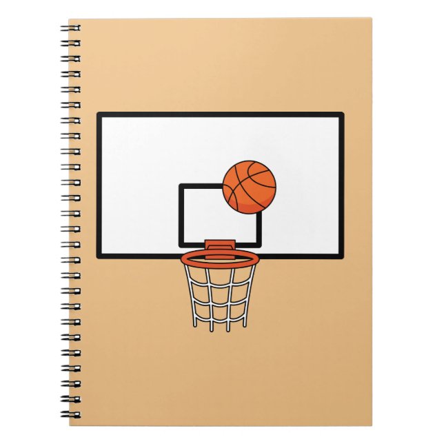 Caderno Espiral Hoop de basquetebol (Frente)