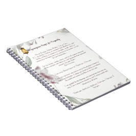 Caderno Espiral Ho'oponopono Prayer para a Prosperidade