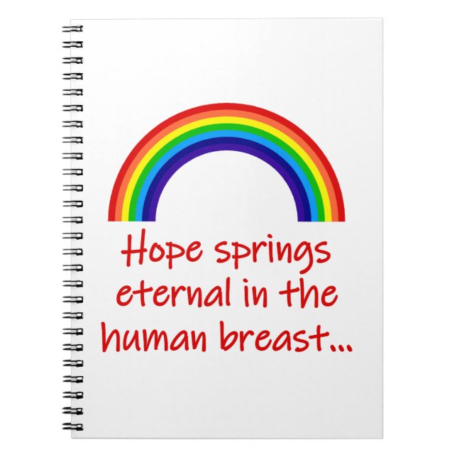 Caderno Espiral Hope Primavera Eternal (Frente)